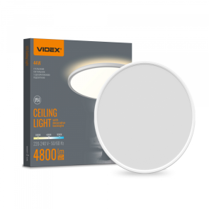 LED светильник с декоративной подсветкой VIDEX DL5R 44W 3000K-4000K-5000K White №1
