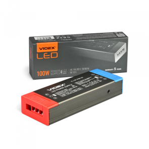 Блок питания для LED ленты VIDEX DC12V 8.25A 100W (VL-LST-P100-12V) №1