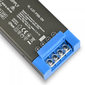 Блок питания для LED ленты VIDEX DC12V 8.25A 100W (VL-LST-P100-12V) №6