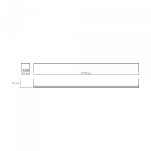LED світильник лінійний магістральний VIDEX BNL02 50W 1.2М 5000K 220V Black №21