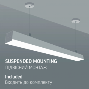 LED світильник лінійний VIDEX BN03 50W 1.2М 5000K 220V Black №4