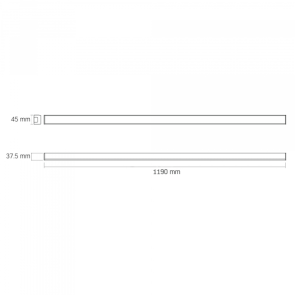 LED світильник лінійний VIDEX BN03 50W 1.2М 5000K 220V Black №7