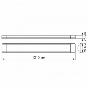 LED світильник лінійний VIDEX 36W 1,2М 4100K №4