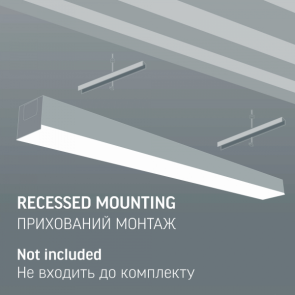 LED светильник линейный VIDEX BN03 30W 0.6М 5000K 220V Black №6