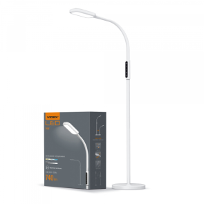 LED торшер белый VIDEX TF07W 14W 3000-5500K №1