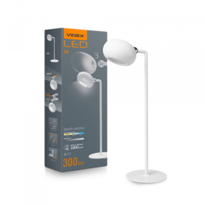 LED лампа настольная с аккумулятором VIDEX VLE-TF18W 3W 3000-5500K Белая №11