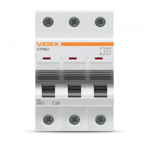 Автоматический выключатель RS6 3п 10А 6кА VIDEX RESIST №2