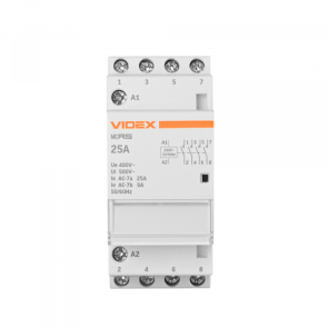 Модульний контактор 4п 25А 4НВ VF-RS-MC4O-25 VIDEX RESIST №2