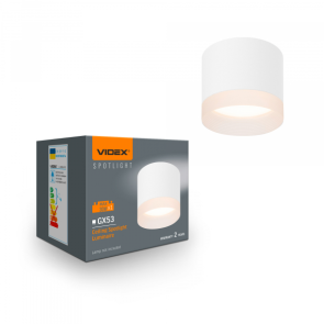 Світильник VIDEX під лампу GX53 накладний Білий (VL-SPF25A-W) №9