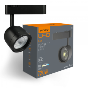 Светильник МАГНИТНЫЙ трековый VIDEX LA76B 8.5Вт 4000K 48V Black №1