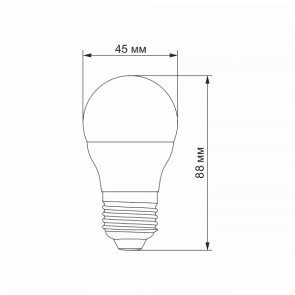 LED лампа VIDEX G45h 6W E27 4100K №3