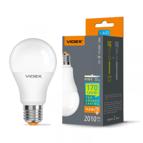 LED лампа VIDEX A60h 11.8W E27 4100K №1