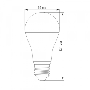 LED лампа VIDEX A65e 20W E27 4100K №6