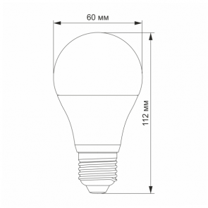 LED лампа VIDEX A60e 9W E27 3000K №9