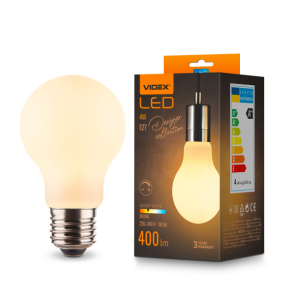 LED лампа VIDEX Filament VL-DA60MO 4W E27 3000K Porcelain dimmable №1