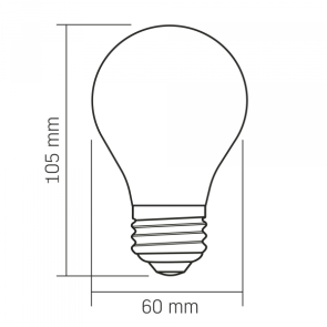 LED лампа VIDEX Filament VL-DA60MO 4W E27 3000K Porcelain dimmable №3
