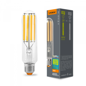 LED лампа VIDEX Filament T38F 24W E27 5000K №1