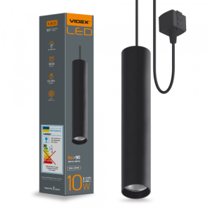 LED светильник подвесной трековый VIDEX 10Вт 4100K черный №13