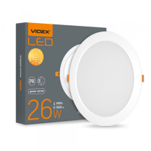 LED светильник Back встроенный круглый VIDEX 26Вт 5000K