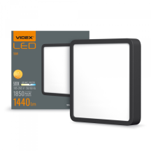 LED Светильник накладной квадрат VIDEX 18Вт 5000K Black