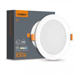 LED светильник Back встроенный круглый VIDEX 9Вт 5000K №1