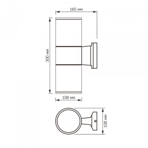 LED Світильник архітектурний AR082G IP54 VIDEX E27x2 №4