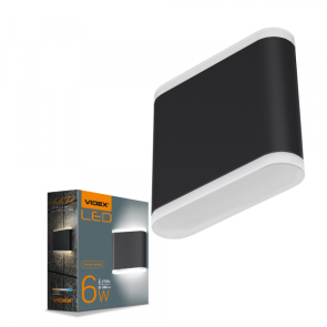 LED Світильник архітектурний AR06 IP54 VIDEX 6W 2700K чорний №1