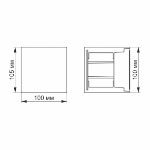 LED Светильник архитектурный AR04 IP54 VIDEX 6W 2700K №7