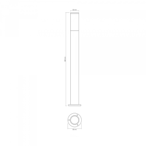 LED Світильник архітектурний AR09061B IP54 VIDEX GU10 №6
