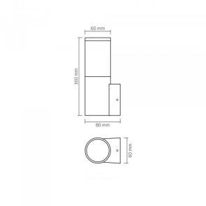 LED Світильник архітектурний AR091B IP54 VIDEX GU10 №6