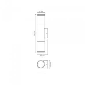 LED Світильник архітектурний AR092B IP54 VIDEX 2xGU10 №6