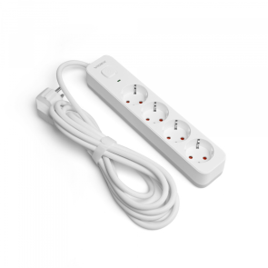 Сетевой удлинитель VIDEX ONCORD с/с 4п 3м (3x1.5мм) с кнопкой White №2