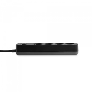 Мережевий подовжувач VIDEX ONCORD з/з 4п 3м (3x1.5мм) з кнопкою Black №5