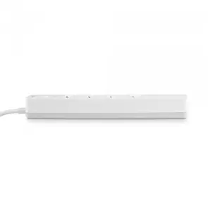 Мережевий подовжувач VIDEX ONCORD з/з 4п 3м (3x1.5мм) 3.4А USB(QC3.0) +USB-C(PD20W) з кнопкою White №6