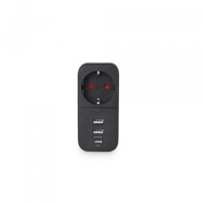 Сетевой адаптер VIDEX ONCORD с/с 1п 2.4A 2USB+USB-C Black №4