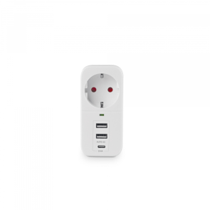 Сетевой адаптер VIDEX ONCORD с/с 1п 2.4A 2USB+USB-C White №5