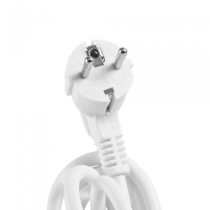 Мережевий подовжувач VIDEX ONCORD з/з 3п 3м (3x1.5мм) з кнопкою White №18