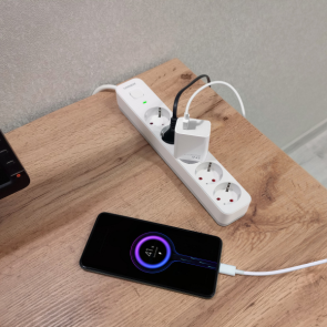 Сетевой удлинитель VIDEX ONCORD с/с 5п 3м (3x1.5мм) с кнопкой White №21