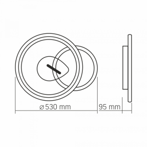 LED светильник функциональный VIDEX DECORA 52Вт VL-CLD-992-BSL №2
