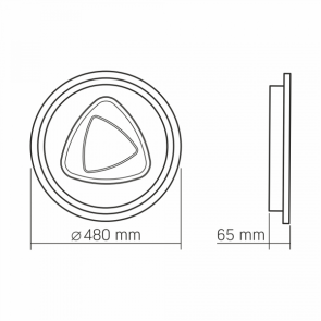 LED світильник функціональний VIDEX DECORA 56Вт VL-CLD-997-SL №3