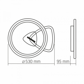 LED світильник функціональний VIDEX DECORA 52Вт VL-CLD-993-BSL №3