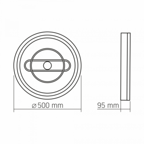 LED светильник функциональный VIDEX DECORA 52Вт VL-CLD-996-CF №3