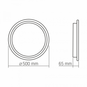 LED світильник функціональний VIDEX DECORA 56Вт VL-CLD-994-BZ №3