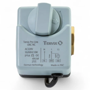 3-ходовой шаровой клапан н/з 1/2" DN15 с электроприводом Tervix Pro Line ORC 3-way №2