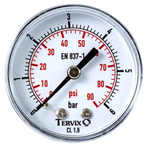 Манометр Tervix Pro Line 50 0-6 бар 1/4" акс. №2