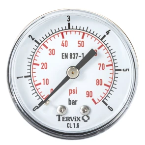 Манометр Tervix Pro Line 63 0-6 бар 1/4" акс. №2