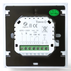Термостат з ZigBee управлінням Tervix Pro Line для водяної/електричної теплої підлоги №4