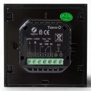 Термостат с ZigBee управлением Tervix Pro Line для газового/электрического котла, черный №5