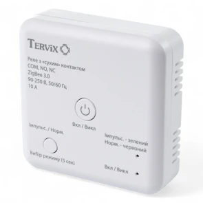 Розумний перемикач Tervix Pro Line ZigBee Dry Contact On/Off (реле з "сухим" контактом) №2