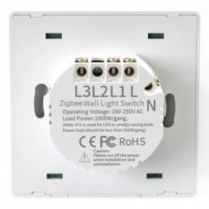 Розумний клавішний вимикач Tervix Pro Line ZigBee Push Switch (3 клавіші), без нуля №3